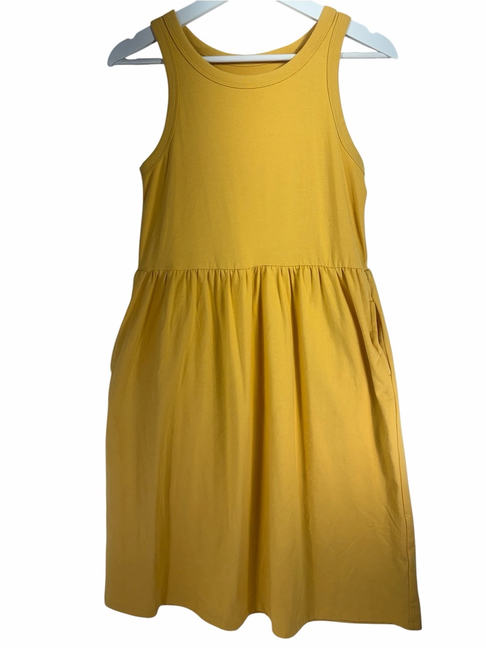 BUFFALO Yellow Sleeveless Cotton T-SHIRT' Dress size small - Picture 3 of 10